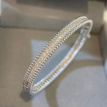 2mm  Certified Full Moissanite Diamond Bangle 100% 925 Sterling Silver Plated 18K Gold Bracelet Luxury Fine Jewelry for Women