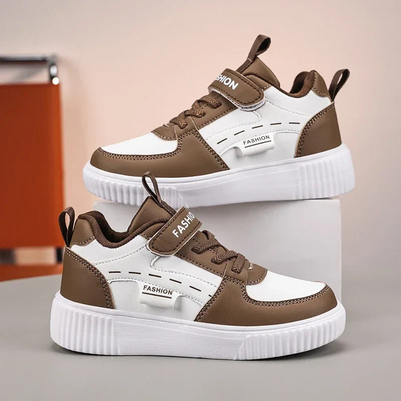 Green Skateboard Shoes Kids Trainers Fashion Lightweight Children's Sports Shoes Comfortable Non-slip Casual Sneakers For Boys