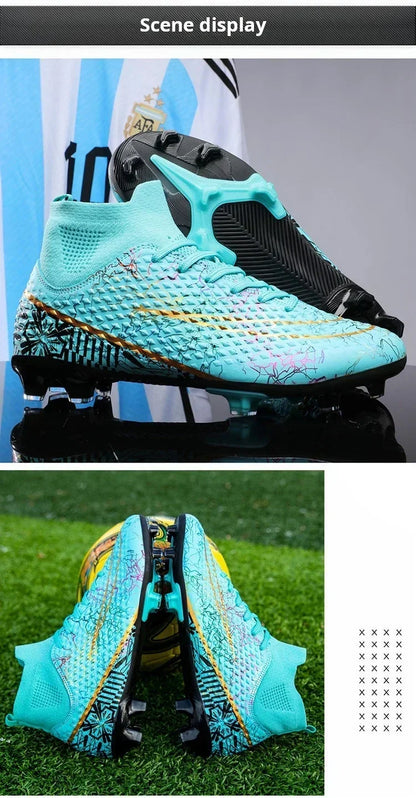 Refreshing Breathable Feet Children's Non-slip Fashion Casual Sports Shoe Youth Soccer Shoes Indoor Outdoor Grass Training Shoes