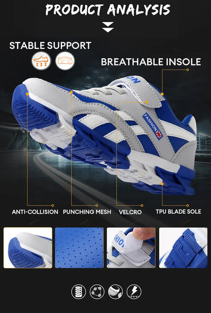 Kids Basketball Shoes for Boys Non-Slip Outdoor Sports Running Sneakers Breathable Children Casual Training Fashion Shoes