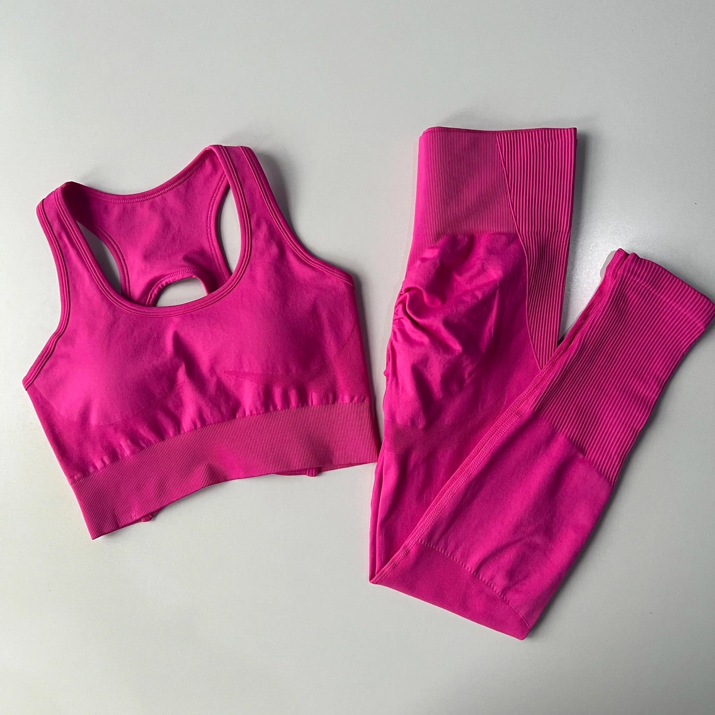 Sexy Back Design Fitness Bra for Women Pilates Shock-Proof Running  Training Tight Sports Pants Yoga Outfit Set