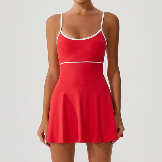 Tennis Dress For Women with Pockets Golf Skirts Anti Shorts Yoga Suit Badminton Clothing Activewear