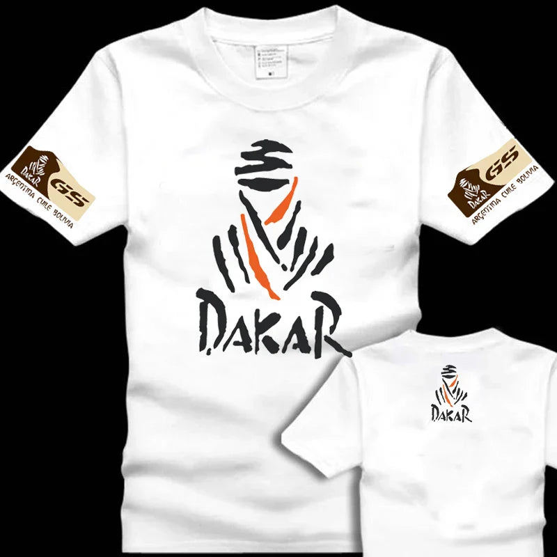 Off-road E-family Cotton Motorcycle T-shirt BMW Printing Short-sleeved Locomotive Racing Car Mercedes-Benz Audi Men's Clothing