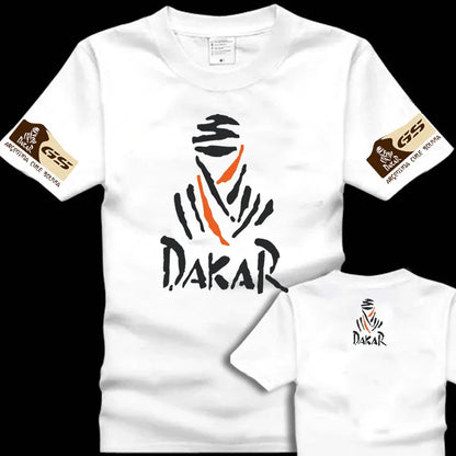Off-road E-family Cotton Motorcycle T-shirt BMW Printing Short-sleeved Locomotive Racing Car Mercedes-Benz Audi Men's Clothing