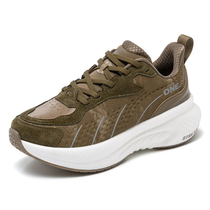 Winter Training Running Shoes for Men Sport Shoes Leather Warm Wear-resistant Female Jogging Shoes Walking Sneakers
