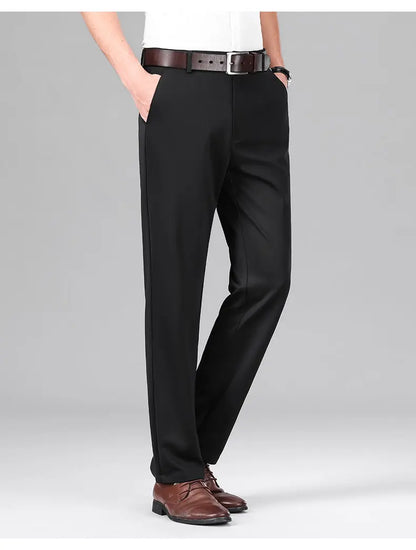 i Mens Stretch Golf Pants Business Casual Dress Pants Regular Fit Straight Leg Work Trousers