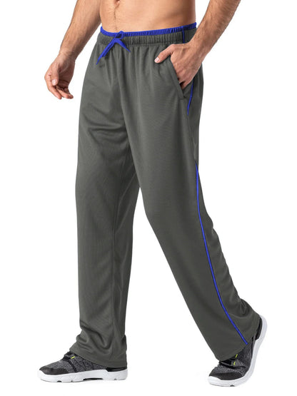 Men's Quick Dry Lightweight Elastic Outdoor Hiking Jogging Running Pants Straight Fitness Gym Exercise Yoga Sweatpants