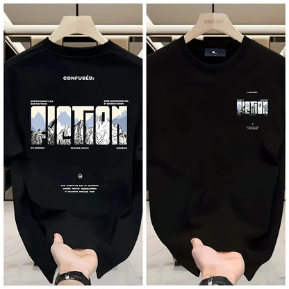 2026 Summer New Style High-Quality Men's T-shirt Fashionally Popular Men's and Women's Same Style Round-neck Printed T-shirt
