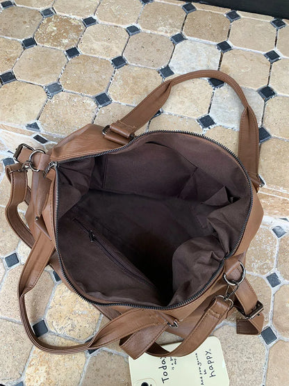 Brand Luxury Designer Tote Bag For Women Lage Capacity Travel Cross Bag High Quality PU Leather Handbags Messenger Bag