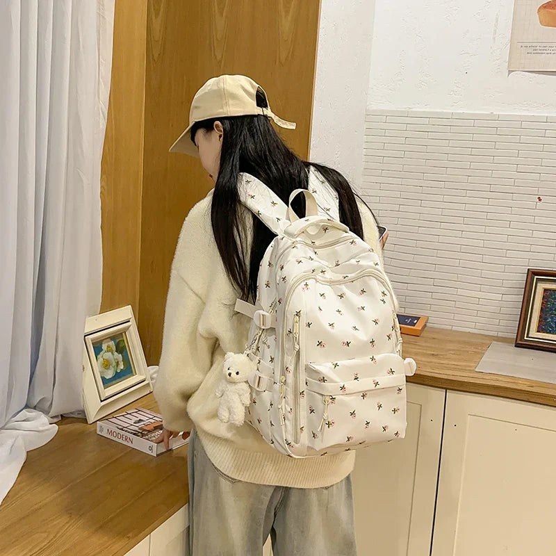 Cute Backpack Girls Fashion School Bag Large Capacity Student School Bag