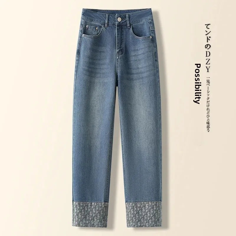 Calça Jeans Harlan Casual de Cintura Alta e Caimento Justo