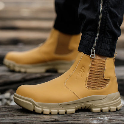 Waterproof Safety Shoes for Men Steel Toe Work Shoes Puncture Proof Work Sneaker Male Work Light Security Construction Boots
