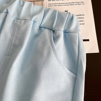 Summer Children Suits Boys Girls Short-sleeved Striped T-shirt +Shorts 2pcs/Set Babies Fashion Tracksuits Kids Casual Outfits