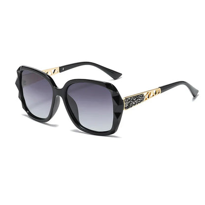 New 2022 big box polarized sunglasses han edition tide female uv web celebrity sunglasses driving round glasses female