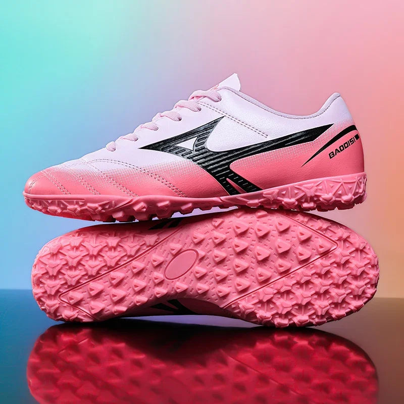 Men Football Boots Soccer Shoes Breathable Professional Turf Outdoor Non-slip Long Spikes Adult Ultralight Training Futsal