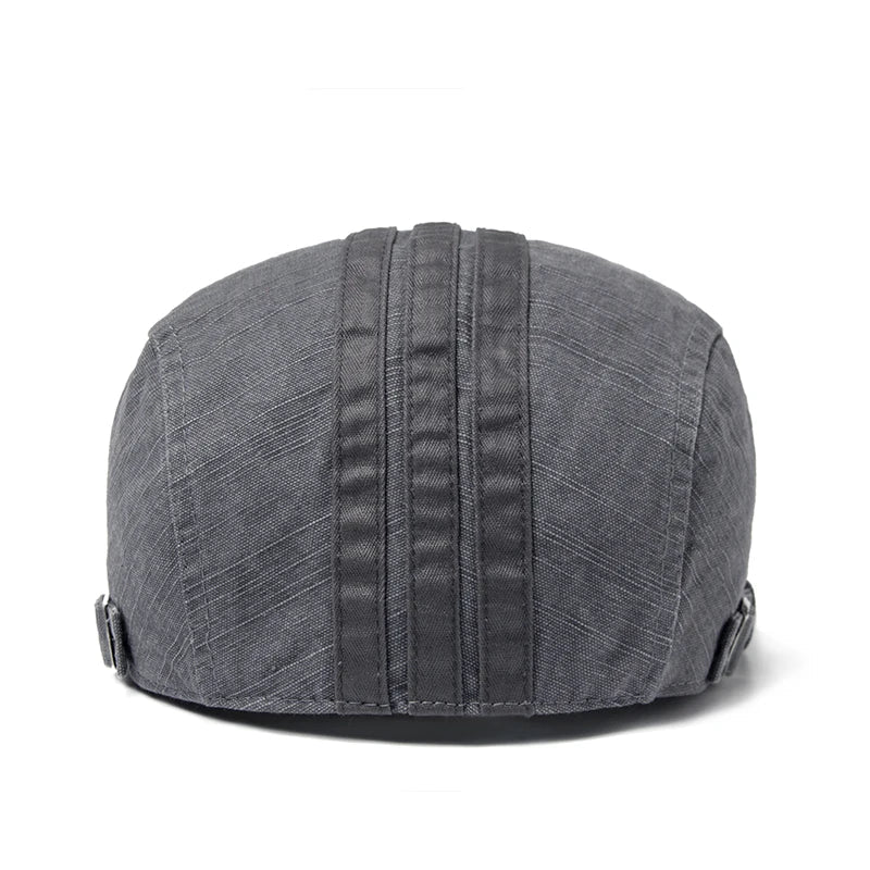 Men Beret Fashion Embroidery Flat Cap Summer Visor For Male