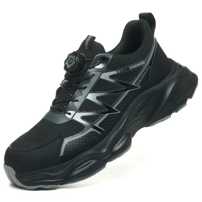 Anti Puncture Safety Shoes Steel Toe Anti Smash Lightweight Durable Slip Resistant Work Boots for Men Construction Industrial