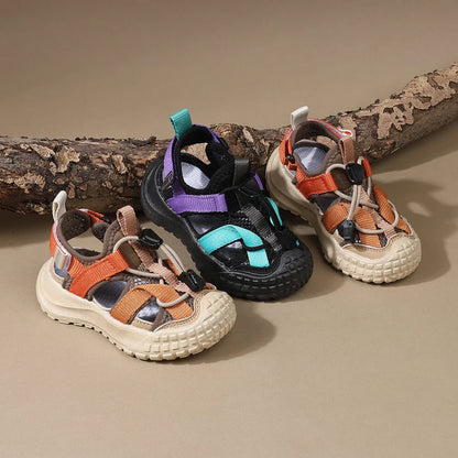 New Summer Children Sandals For Boys Breathable Kids Sport Shoes Soft Sole Fashion Toddler Boys Beach Sandals EU 21-30