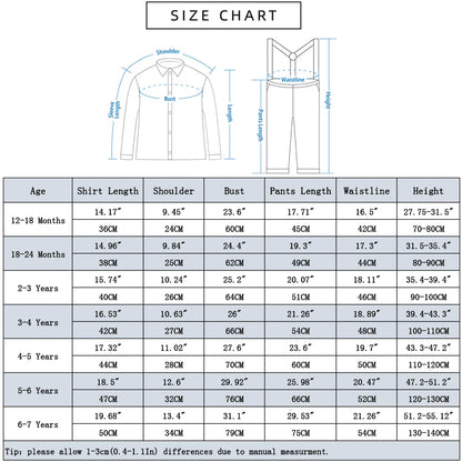 Toddler Boy Outfits Baby Halloween Birthday Suits Kids Clothes Suspender Dress Gentleman Photography Infant Party Gift Set