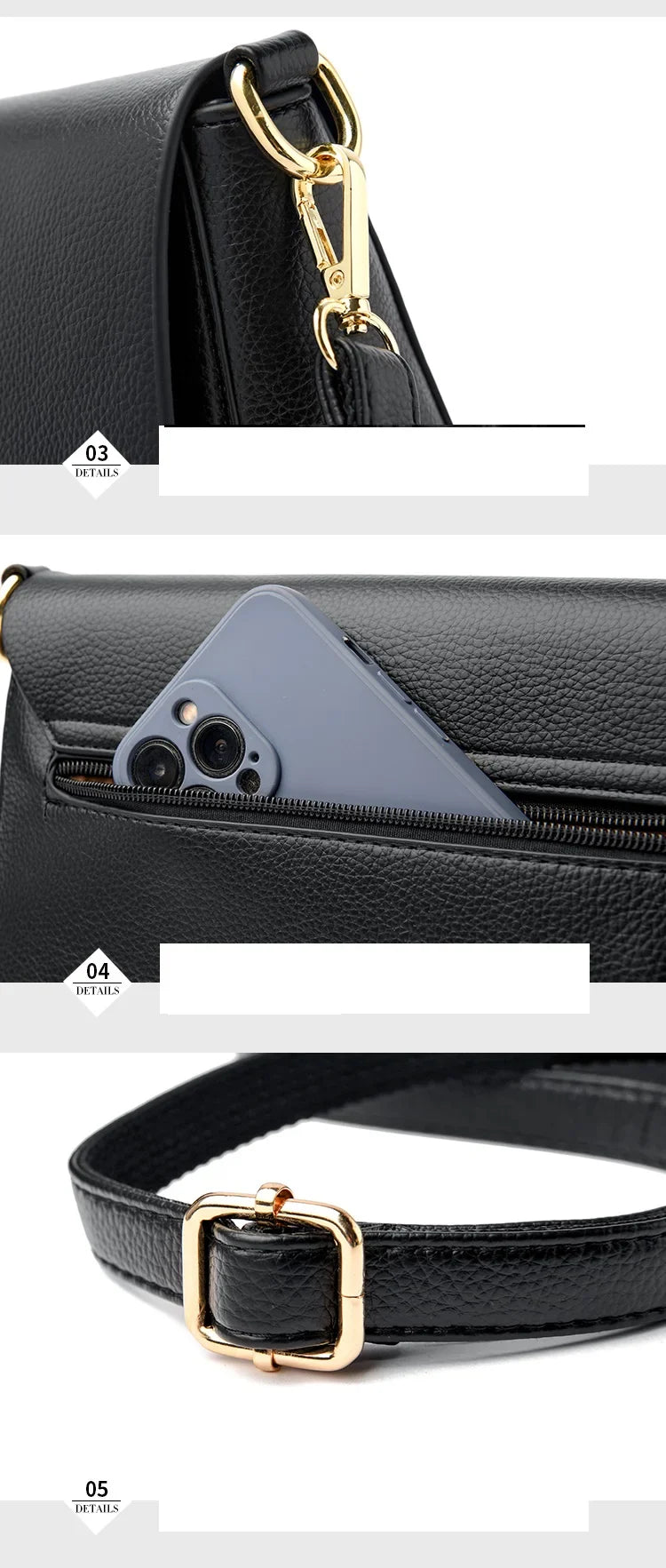 2025 New Trend Fashion Message Geniune Leather Girls Crossbody Women Shoulder Bags Big Size Capacity Multifunction Shopping Lady