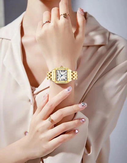 Women Watch Light Luxury Brand Stainless Steel Strap Ladies Business Quartz Watches Female Fashion Clock Watch