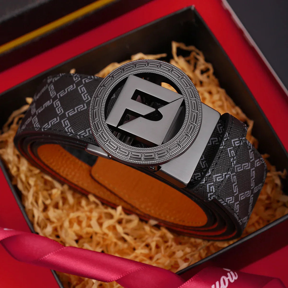 Men's PU Leather Belt with Alloy Buckle, Fashion Casual Business Accessory, Perfect Gift for Boyfriend Husband Father