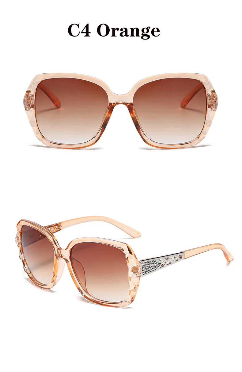 New 2022 big box polarized sunglasses han edition tide female uv web celebrity sunglasses driving round glasses female