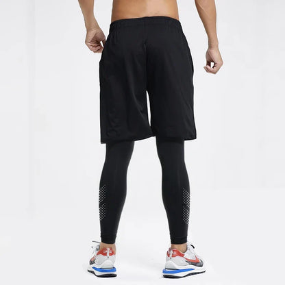 Running Shorts Men2 in 1 Quick Dry GYM Sport Shorts Fitness Jogging Workout Sweatpants Male Fitness Leggings