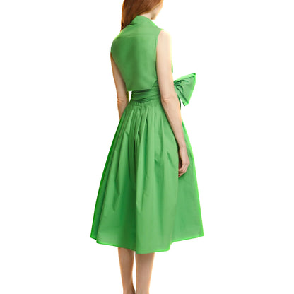 Women's Dress Summer Beach Party Sleeveless Single breasted Lace up Design Women's Long Dress