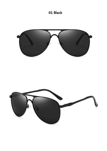 Luxury Pilot Polarized Sunglasses Men Women Driving Fishing Retro Sun Glasses Brand Designer Male Metal Sunglasses For Man UV400