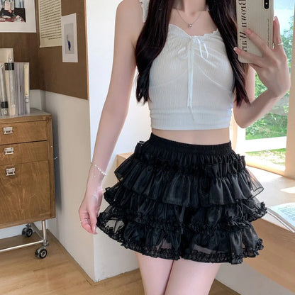 Lolita Pumpkin Pants Skirt Luxurious Cute Base Pant Safe Pants For Women Anti Barebacking Can Be Worn Outside JK Puff Skirt