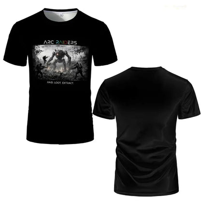 Don't Shoot ARC Raiders Graphic T-Shirt Unisex Trendy Streetwear Oversized Crew Neck Tops New Casual Men's Shirt For Gamers Gift