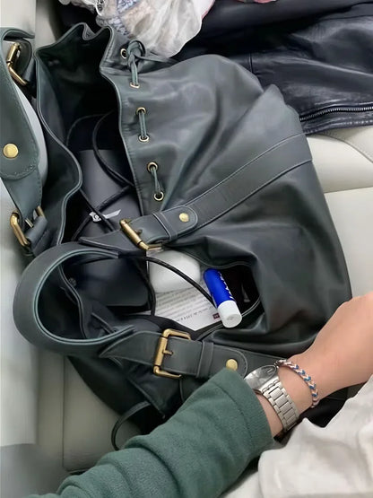 2025 Sac à main à bandoulière Simple pour femmes, sac Boston élégant et polyvalent, sac de travail intérieur en Polyester doux