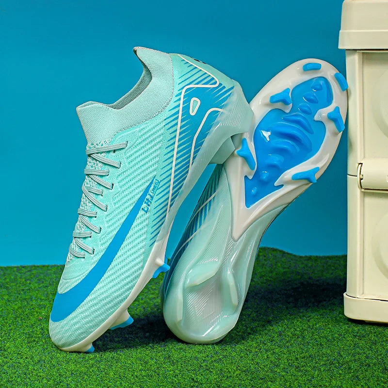 Childrens Football Shoes Anti Slip Wear-resistant FG Grass Training Sports Soccer Shoes for Teenager Futsal Court Football Boot