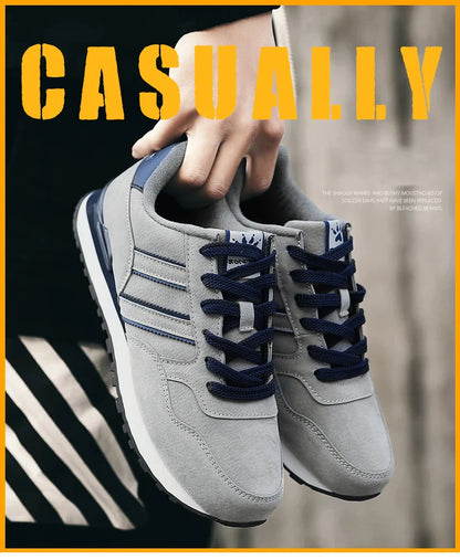 Tênis Masculino de Couro de Alta Qualidade Calçados Casuais Outono 2024 Novo Tênis Masculino Respirável Calçados Masculinos Tênis Masculino Plano Zapatillas Hombre