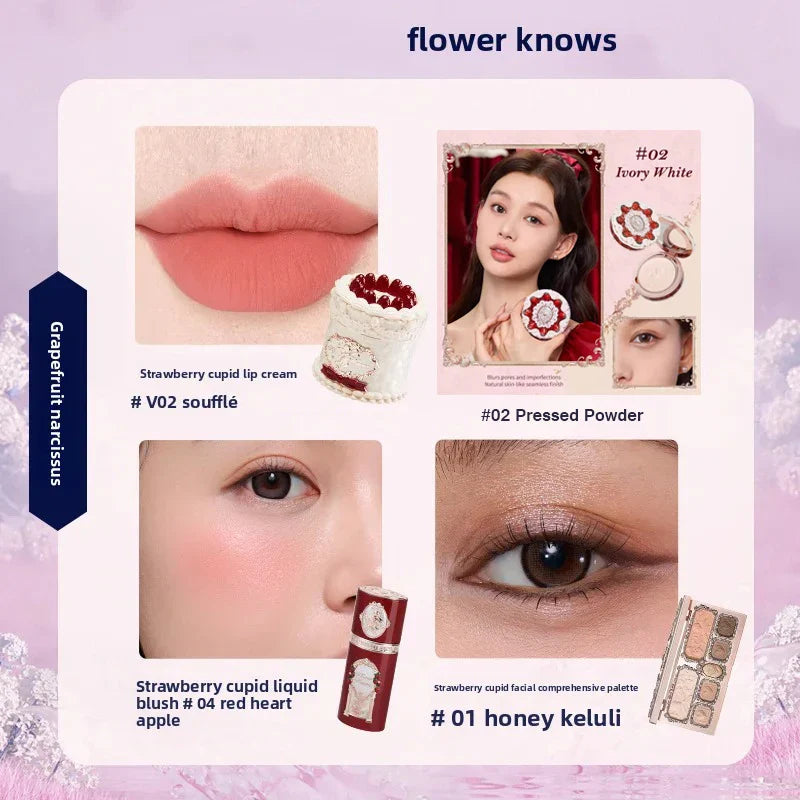 Makeup Sets Little Angel Bunny Garden Lip Glaze Blush Shell Jewelry Birthday Gift Kit De
