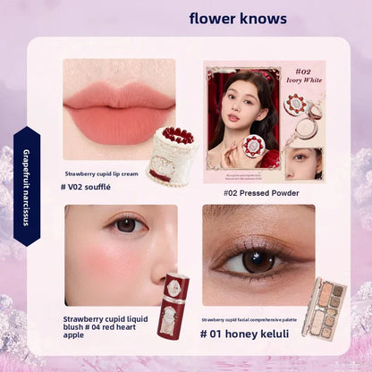 Makeup Sets Little Angel Bunny Garden Lip Glaze Blush Shell Jewelry Birthday Gift Kit De