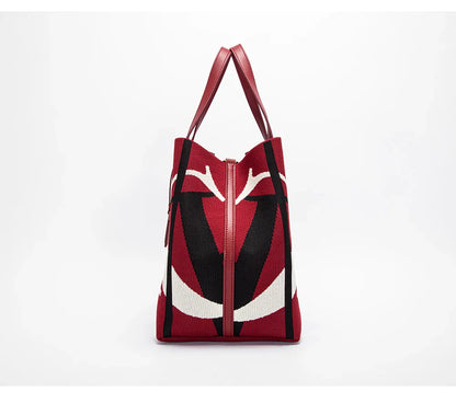 Multi-coloured Colour Retro Style Women's Large Capacity Handbags Multi-coloured Available Classic Multi-purpose Women's Handbag
