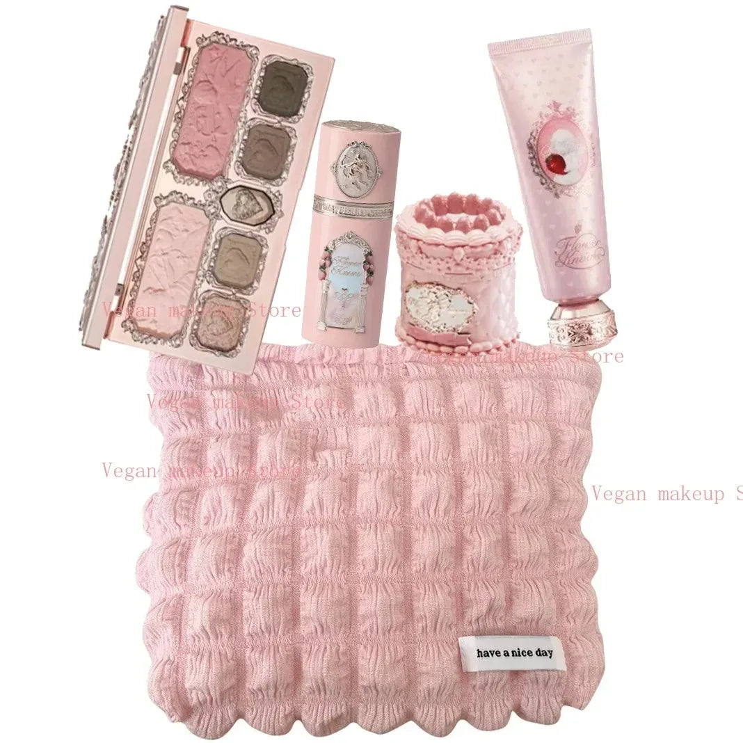 Strawberry Cupid Collection Makeup Kit Full Professional Face Palette Blush Eyeshadow Lip Cream Solid Perfume Sets