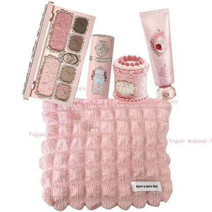 Strawberry Cupid Collection Makeup Kit Full Professional Face Palette Blush Eyeshadow Lip Cream Solid Perfume Sets