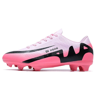 High Quality New Mens Soccer Shoes Society Ultralight Turf Soccer Cleats Kids Sneakers Training Football Boots Chuteira Campo
