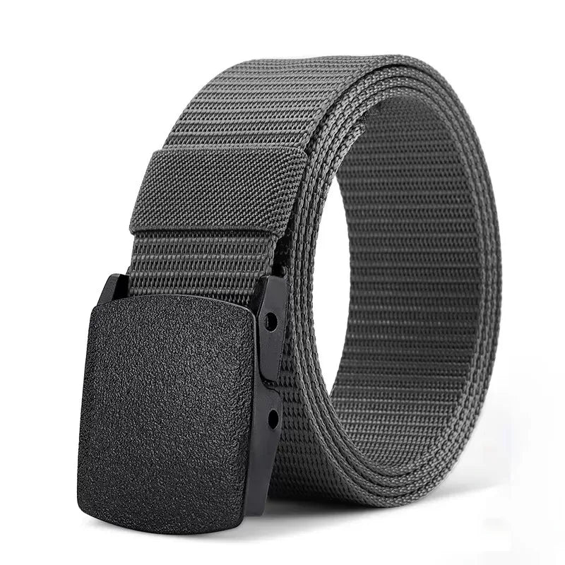 Men's Tactical Belt Non-Metallic Outdoor Sports Leisure Men's Belt Student Canvas Belt
