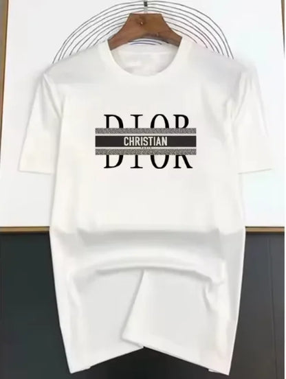 Spring_Summer 2026 Puls Size Cotton Short Sleeve T Shirt Luxury Print T-shirt Tops Trend High Quality Streetwear Clothes Unisex