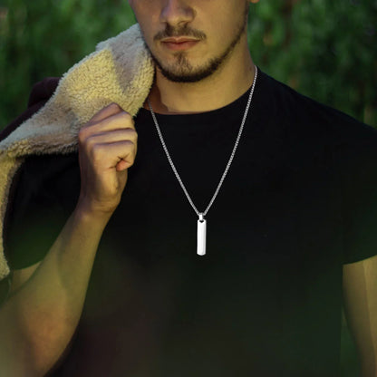 2pcs Vertical Layer Necklaces for Men Boys,Wateproof Stainless Steel Cuban Chain Collar,Stylish Men's Sweater Chain