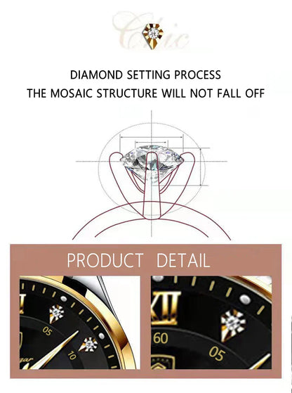 Luxury Woman Watch Waterproof Stainless Steel Luminous Date Ladies Watch Fashion Simple Casual Women’s Quartz Watches