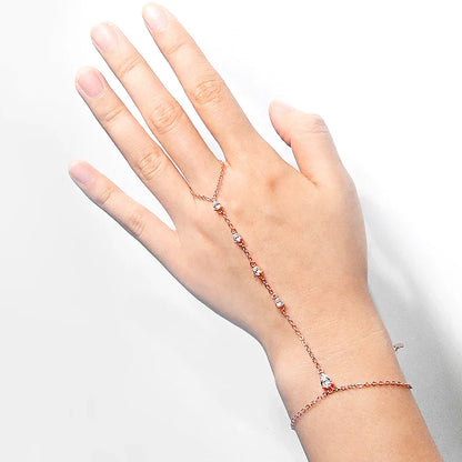 Pear Cut Genuine Moissanite Bracelets for Women Girls Luxury Chain Lab Diamond S925 Sterling Silver Plated 18K Jewelry