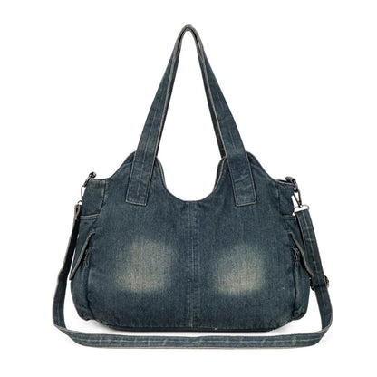 Women's Denim Bag Y2K Vintage Blue Jean Purse and Handbags Crossbody Shoulder Wallet Large Capacity