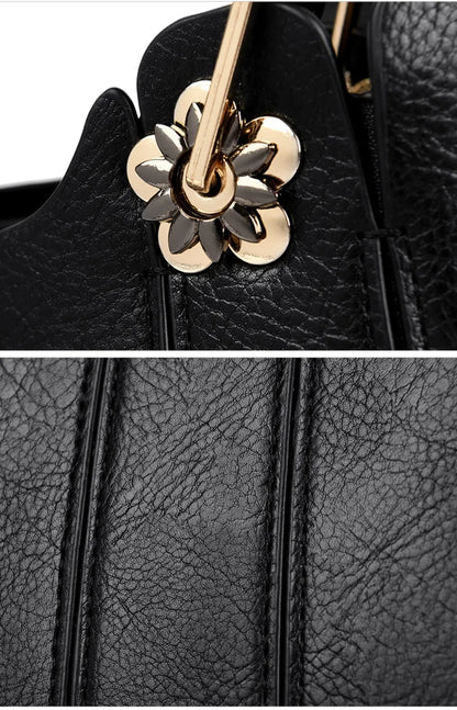 Genuine Brand Fashion Luxury High Quality 3 Layers Leather Handbag Women 2024 Crossbody Bags for Women Lady Large Capacity 2024