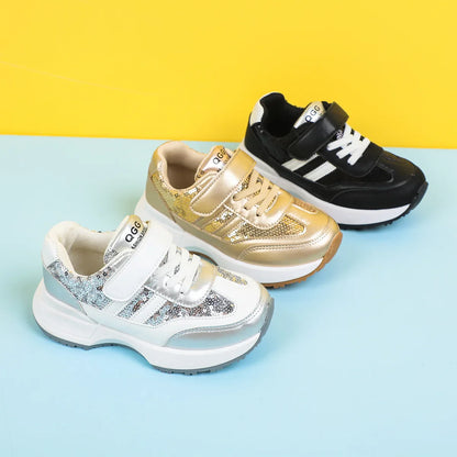 Children Leather Patchwork Sneaker 2025 Spring Autumn New Soft Bottom Casual Shoes School Sports Sneakers for Boys Girls