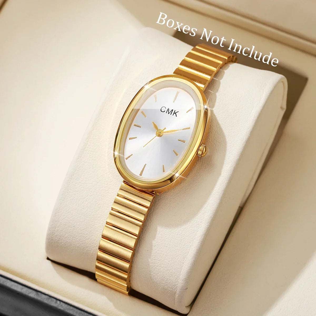 Fashion Oval Dial Women Watches Ultra-thin Strap Analog Quartz Wristwatch Girls Clock Reloj Mujer（Without Box）